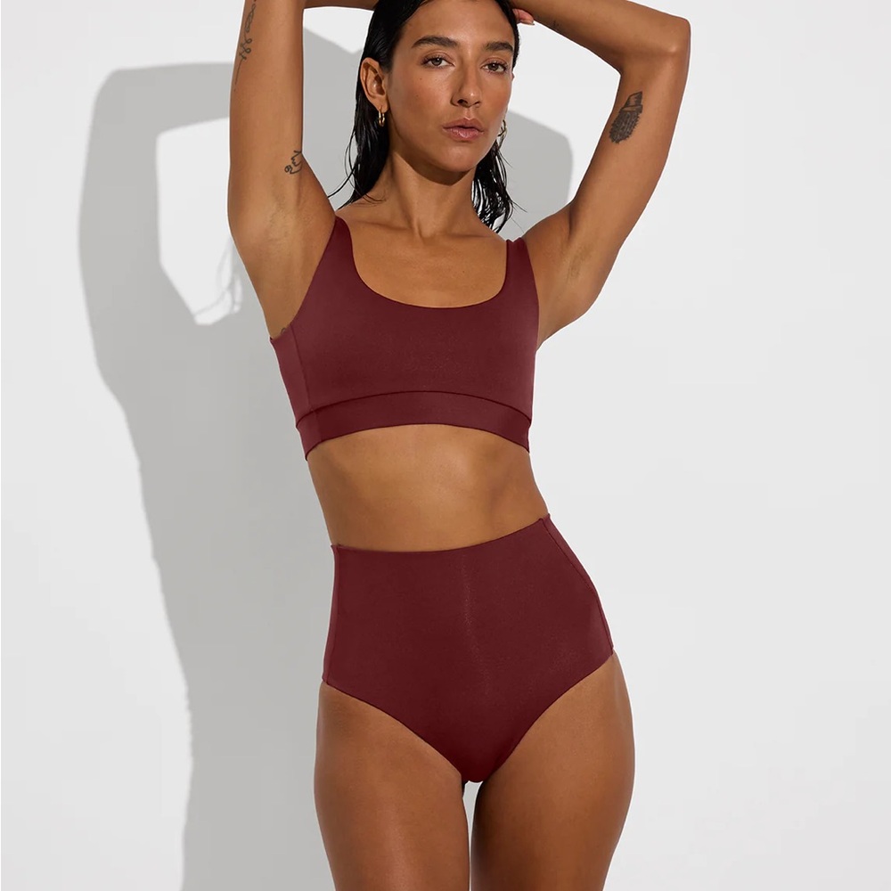 Left On Friday Burgundy Bikini Set
